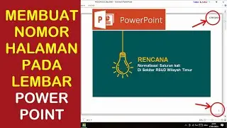 cara membuat nomor halaman di power point