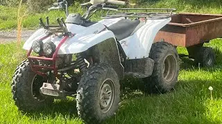 How to change the front wheel bearing on a Yamaha Wolverine 350
