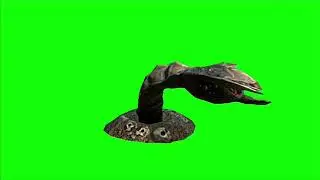 Green Screen Sandworm / Sci fi worm / alien worm / mutant worm 1