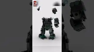 LEGO Military Mech Suit Satisfying Building Animation #shorts #crixbrix #mech