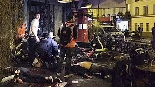 moment of explosion at Stade de France during Paris attacks