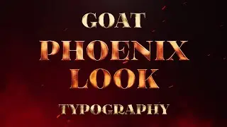 GOAT FONT Typography | Phoenix Look | Greatest Of All Time Title Card