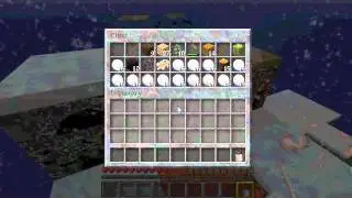 Minecraft-In SkyBlock schneits