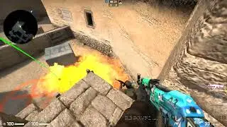Dust 2 - B Site Under Window Molotof (128 Tick)