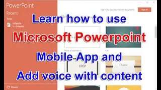 Microsoft Powerpoint in Mobile with Voice