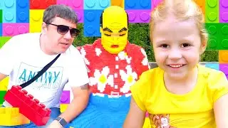 Nastya ve baba parkta eğlenir, Eğlenceli çocuk dizisi