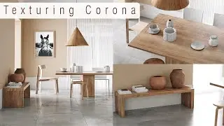 Texturing a Realistic Interior Living Room with Accessories in 3ds Max Corona (Only Beige) Tutorial