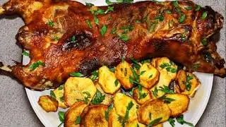 Нутрия запеченная в духовке целиком
