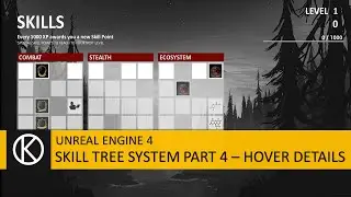Unreal Engine 4 - Skill Tree System Part 4 - Hover Details