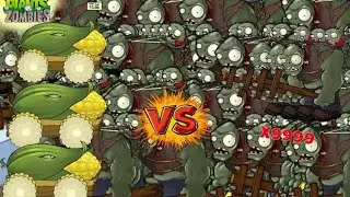 Cob Cannon vs x9999 Gargantuar zombie 