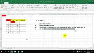 EXCEL 2016 VLOG 4 DÙNG HÀM TRONG EXCEL