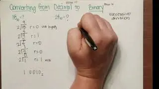 Converting Decimal Numbers to Binary Numbers