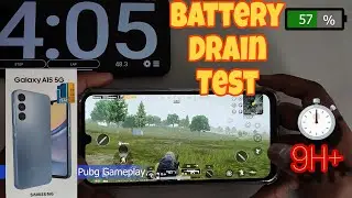 Samsung Galaxy A15 5G Battery Drain Test | Battery Backup | Best Budget 5G Phone !