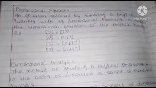 Units And Measurements Chapter 2 Physics Class 11 NCERT .... Best Handwritten notes within pdf form