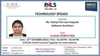PALS TECHNOLOGY SPEAKS ON CLOUD COMPUTING