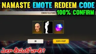 Namste Emote Redeem Code | Free Fire New Redeem Code | Free Fire New Event | New Event In Telugu