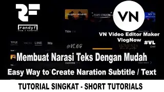 Short Tutorial VN subtitle edit - Tutorial Singkat membuat narasi teks dari suara - English Sub