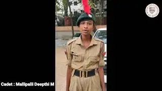 NCC B - CERTIFICATE CADER CAMP EXPERIENCE OF CADET MALLIPALLI DEEPTHI RJS FGC KORAMANGALA 2022