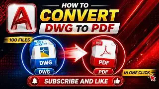 AutoCAD DWG to PDF Conversion Made Simple | One Click Solution | DWG to PDF