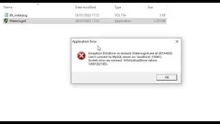 Mengatasi aplikasi delphi tidak bisa dibuka.Can't connect to MySQL server on Localhost (10061)