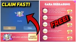 Free Layla Ahaha Battle Emote Indonesia New VPN Event Redeem code Mobile Legends MLBB
