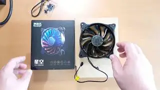 Unbox y Detalles PcCOOLER Fan 120x120x25mm Star Night RGB