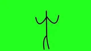 Stickman Surrendering and Walking Green Screen (Link in the description)