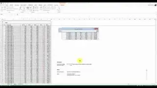 Creating Excel Table With Scroll Bar