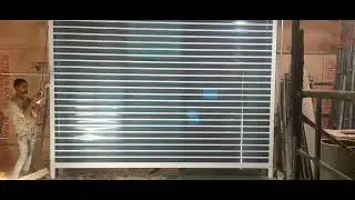Full length transparent polycarbonate shutter automatic for retails and interiors