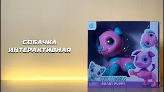 Собачка интерактивная. Игрушечный щенок. Интерактивный щенок, реагирует на прикосновения, танцует