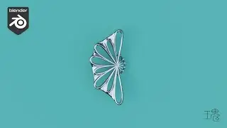 Blender珠寶3D設計主題教學285：仿生結構飾品 /Jewelry Design In Blender Tutorial 285 #Blender 4.3