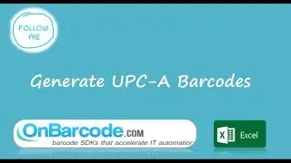 Excel UPC-A barcode generator: create, print UPC-A barcodes in Microsoft Excel without barcode font