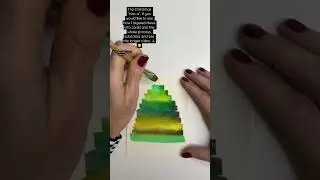 Super Simple Watercolor Christmas “tree-o”!