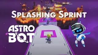 ASTRO BOT PS5: Splashing Sprint Easily Bot Rescue. ASTRO BOT 100% Walkthrough SpeedRun.
