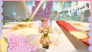 🌸 Cute Emotes & Actions in Animula Nook 🌱 | Alpha Test Moments ✨