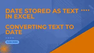 Date stored as text in excel- Converting text to date - AnalyticsTemple
