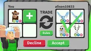What Will People TRADE for NEON MONKEY (ADOPT ME ROBLOX)