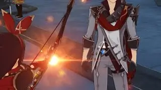 Genshin Impact, Amber Solo Clear No Damage Taken Childe Boss Battle Rust Build
