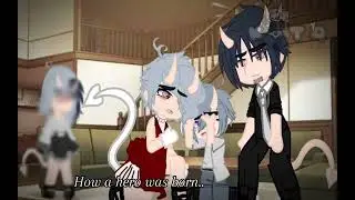 how the hero vs the villain was born \\gacha trend #art
