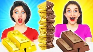असली भोजन VS चॉकलेट खाना चुनौती | अजीब मज़ाक Multi Do