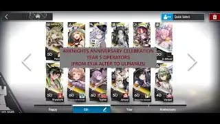 Arknights 2026  Anniversary Celebration EN voice lines: All Year 5 operators