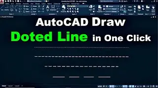 How to Draw Dotted Line in AutoCAD 