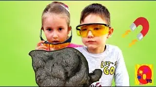 МАГНИТНЫЙ ЛИЗУН! Как сделать слайм дома!