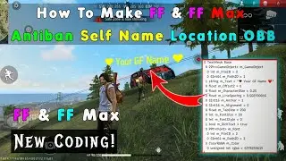 How To Make FF & FF Max Self Name Location OBB File | NPC Name OBB Making