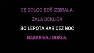Karaoke - Mladi Dolenci - Nocoj je druga rekla mi