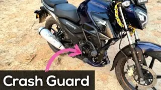 TVS Rider Best Crash Guard | Rider 125 Frame Sliders installation