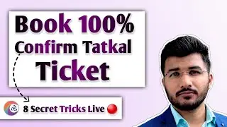How to book tatkal ticket in irctc fast | Tatkal ticket booking in mobile | 8 Secret tips live