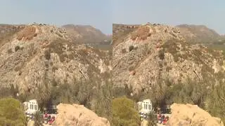 3Dvideo 4k no пальмовый рай в горах