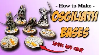 How to Make Your Own Minas Tirith & Osgiliath Themed Textured Bases