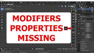 Why Not Showing Modifiers Properties in Blender? 